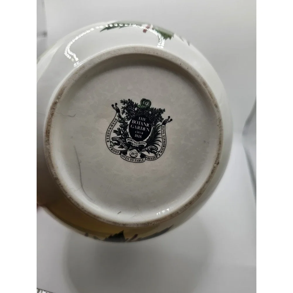 Portmeirion Botanic Garden Pitcher Helleborus Niger Christmas Rose Floral 8.5in